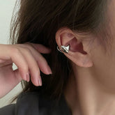 Vintage Clip Silver Piercing Fake Fashion Ear Cuff Earring